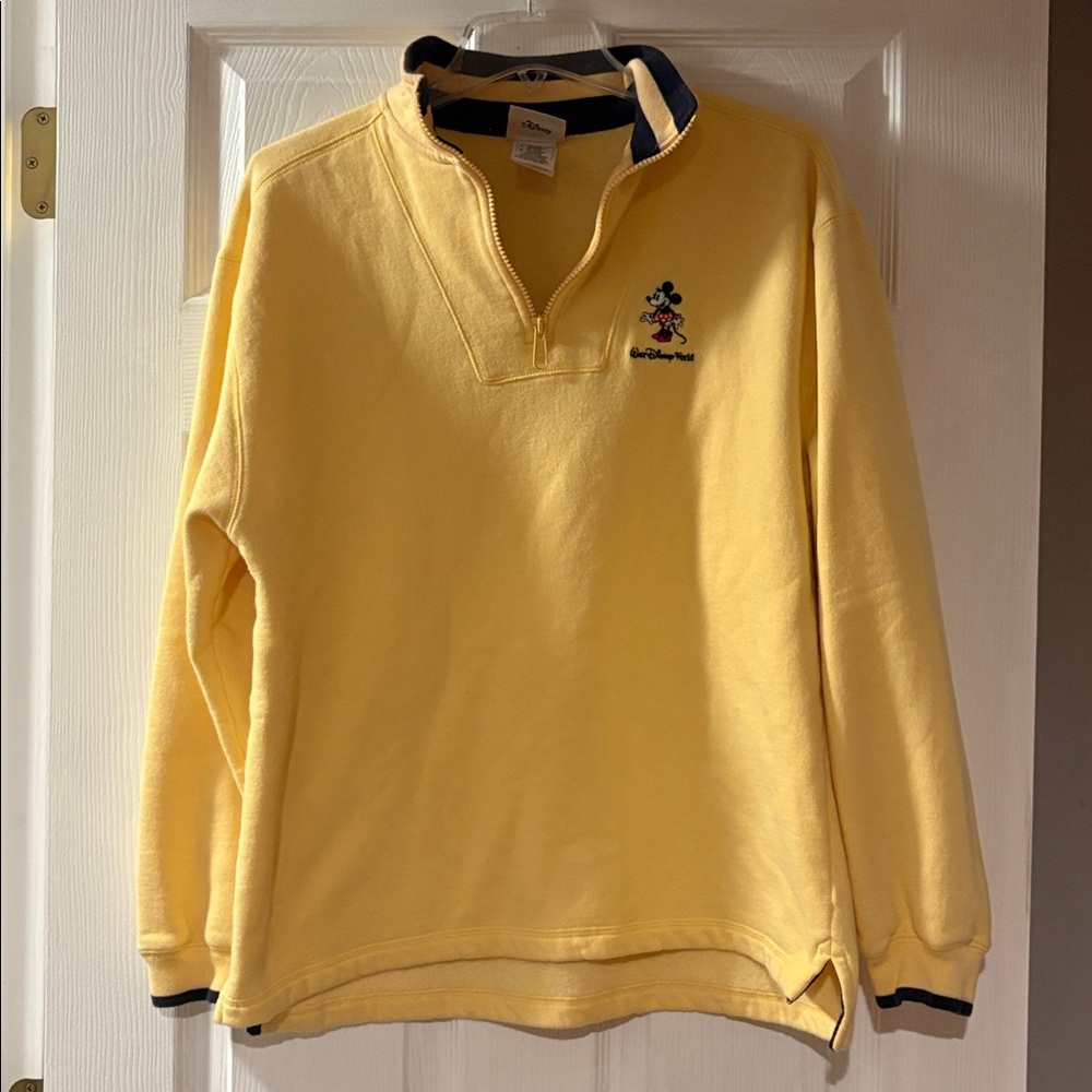 Disney Yellow Pullover with Mickey Embroidery